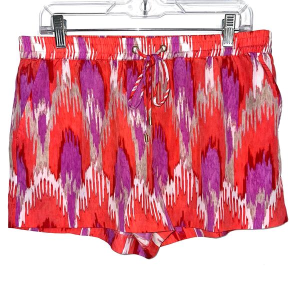 Michael Michael Kors Multicolor Ikat Pattern Summer Beach Shorts Size Large - Picture 1 of 13